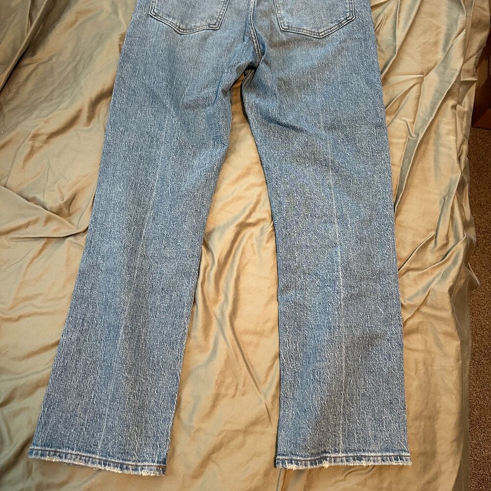 Madewell The 90s Creased High-Waist Straight-Leg Jeans – Size 28 - Picture 5 of 6